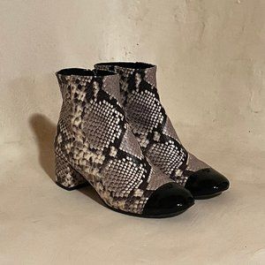 Tory Burch Snakeskin Ankle Boots